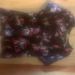 2xl scrub top floral
